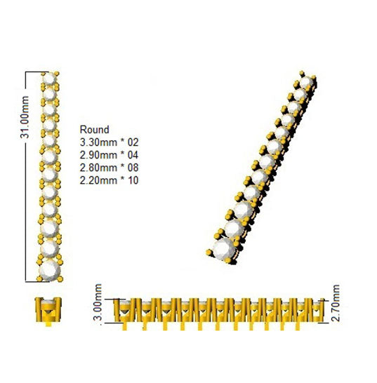 SE5276 — Earrings - 9k Yellow Gold detail