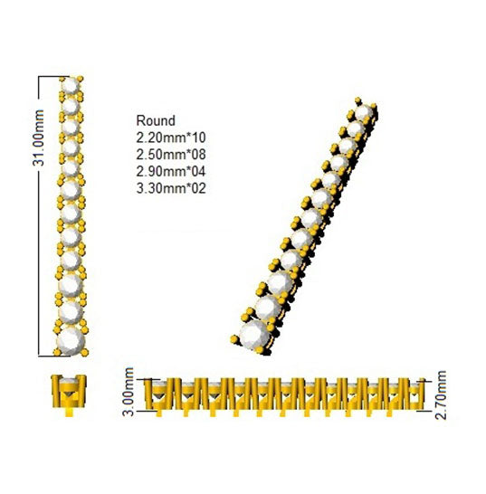 SE5276A — Earrings - 9k Yellow Gold detail