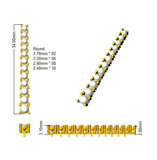 SE5279 — Earrings - 9k Yellow Gold detail