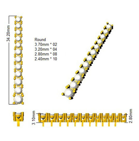 SE5279A — Earrings - 9k Yellow Gold detail