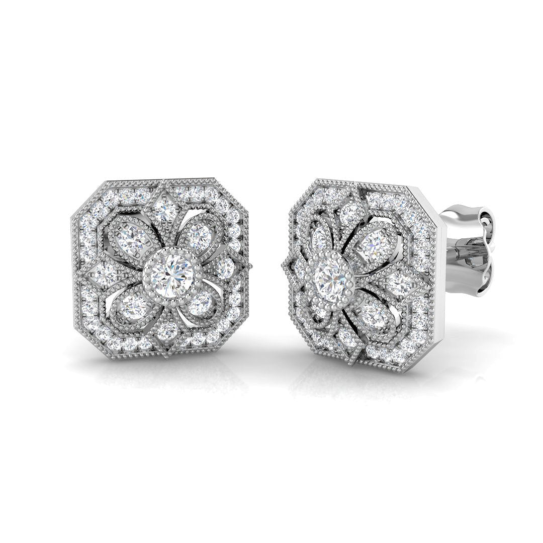 SE5291 — Earrings - 9k White Gold