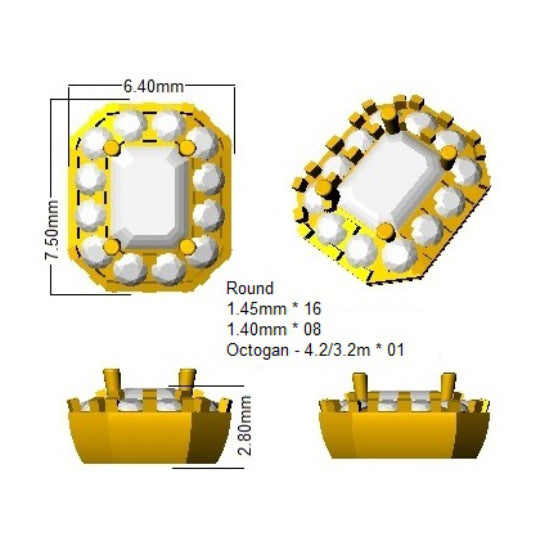 SE5314 — Earrings - 9k Yellow Gold detail