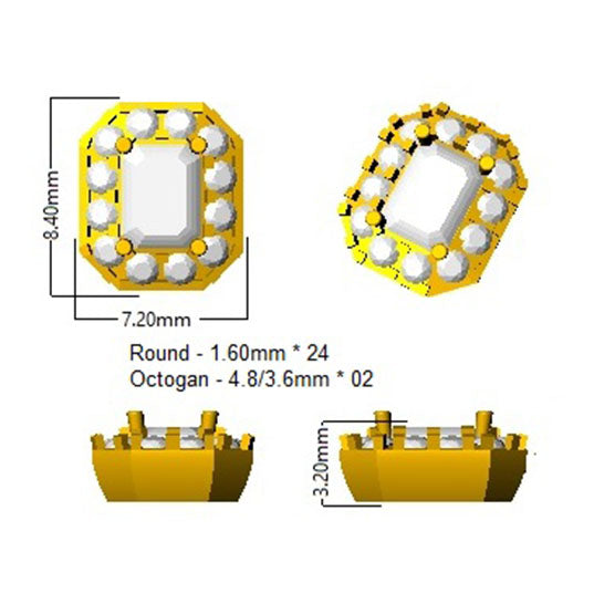 SE5317 — Earrings - 9k Yellow Gold detail