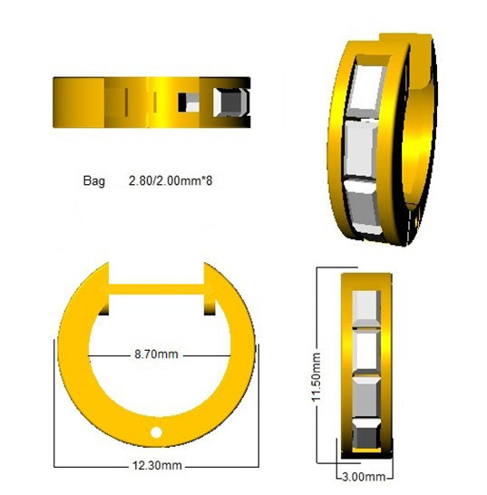 SE5328 — Earrings - 9k Yellow Gold detail