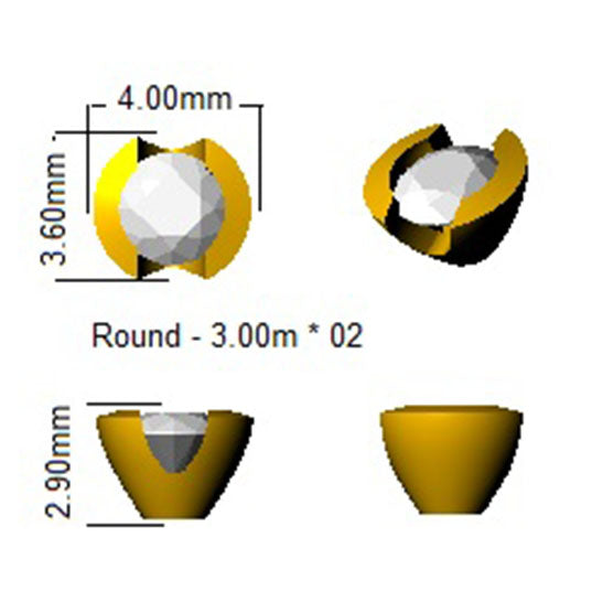 SE5355 — Earrings - 9k Yellow Gold detail