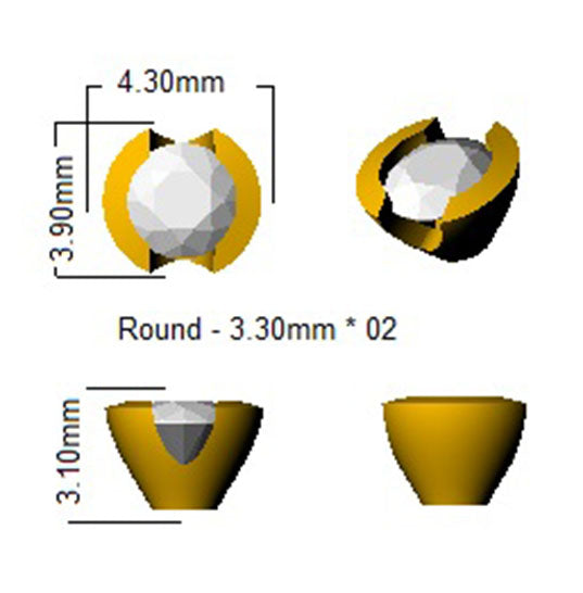 SE5356 — Earrings - 9k Yellow Gold detail