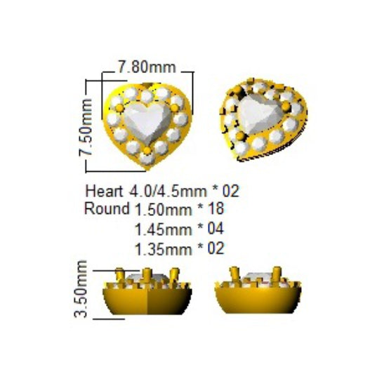 SE5459 — Earrings - 9k Yellow Gold detail