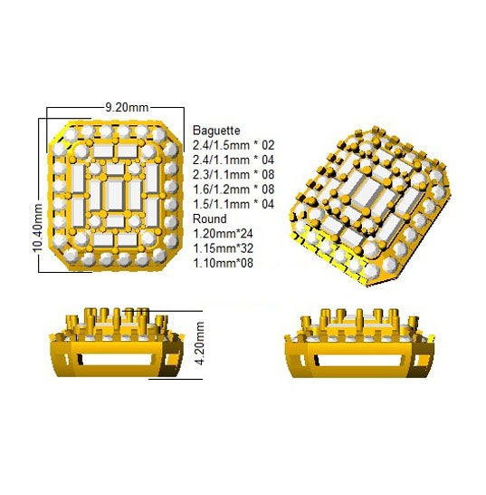 SE5468 — Earrings - 9k Yellow Gold detail