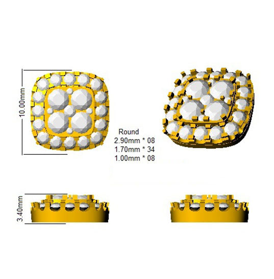 SE5484 — Earrings - 9k Yellow Gold detail