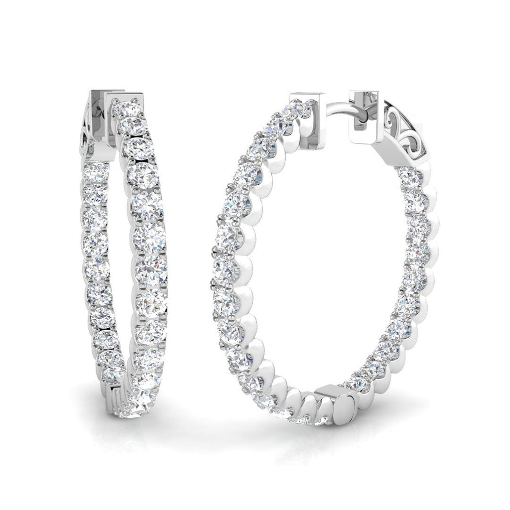 SE5509 — Earrings - 9k White Gold