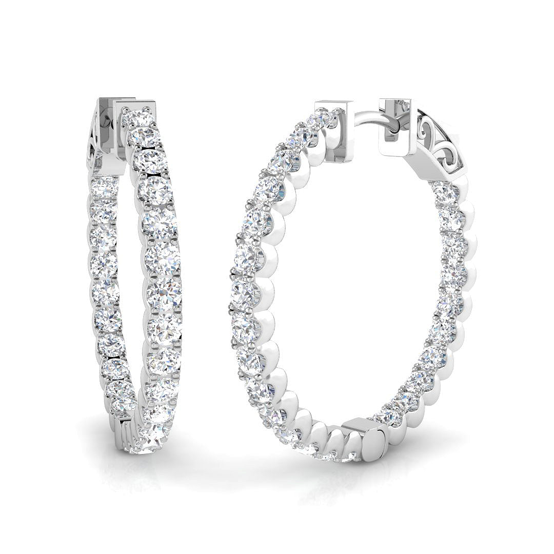 SE5509 — Earrings - 9k White Gold