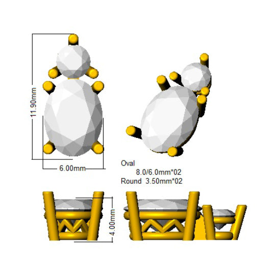 SE5535 — Earrings - 9k Yellow Gold detail