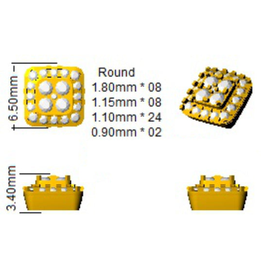 SE5540 — Earrings - 9k Yellow Gold detail