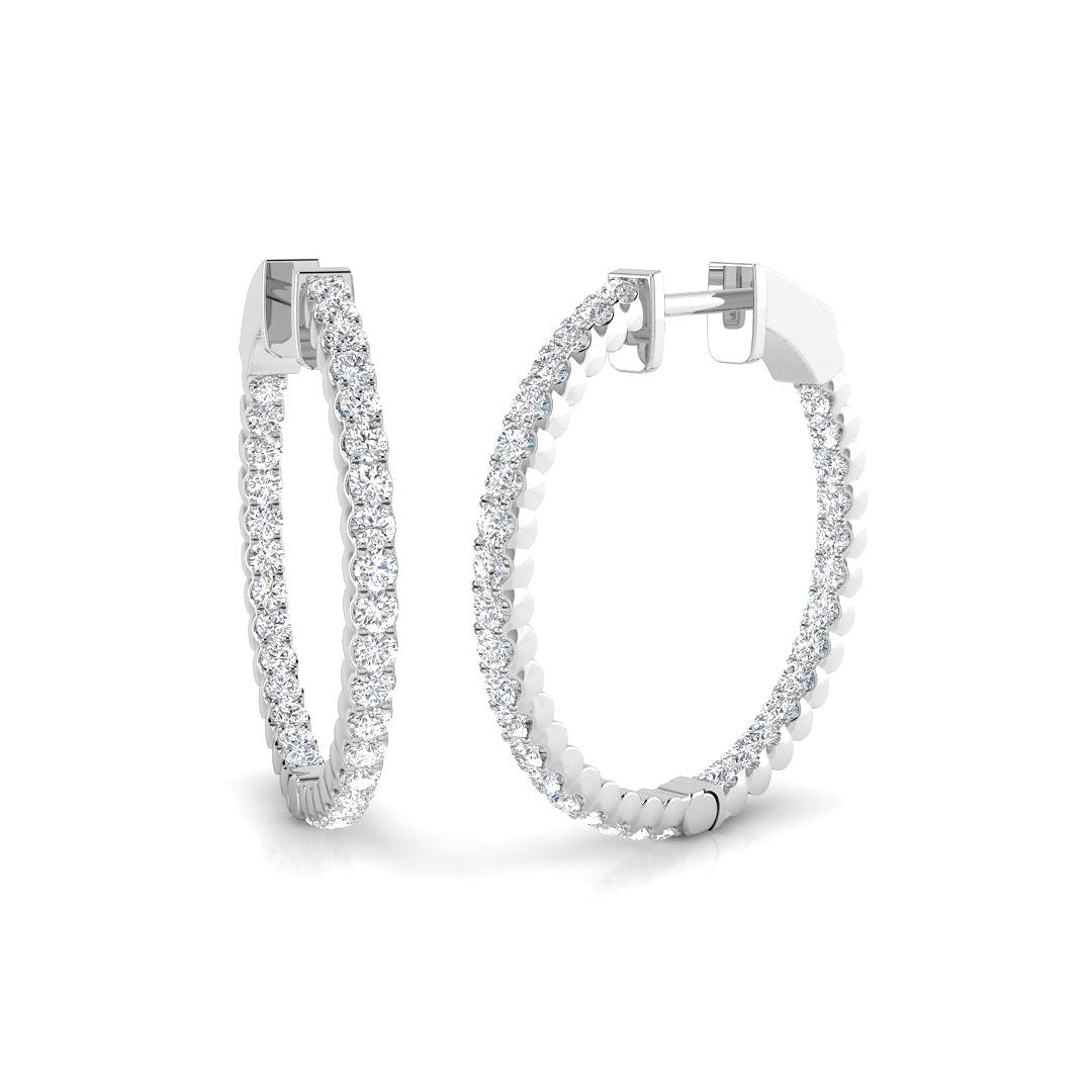 SE5543 — Earrings - 9k White Gold