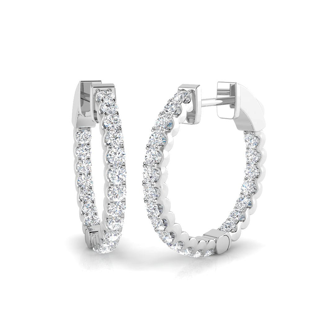 SE5549 — Earrings - 9k White Gold