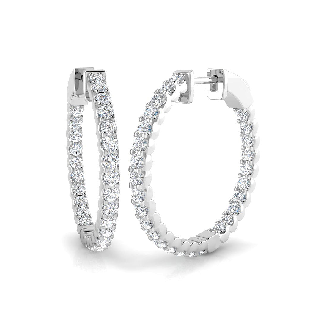 SE5550 — Earrings - 9k White Gold