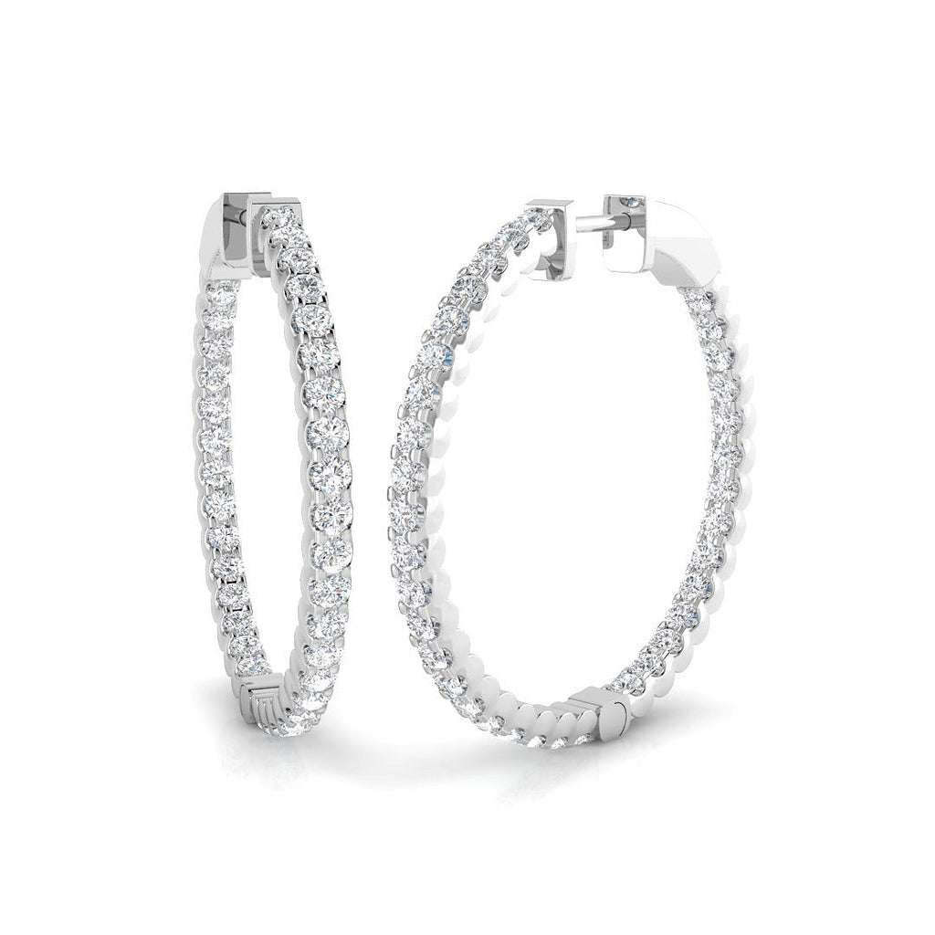 SE5551 — Earrings - 9k White Gold