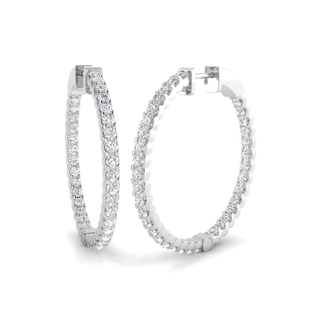 SE5551 — Earrings - 9k White Gold