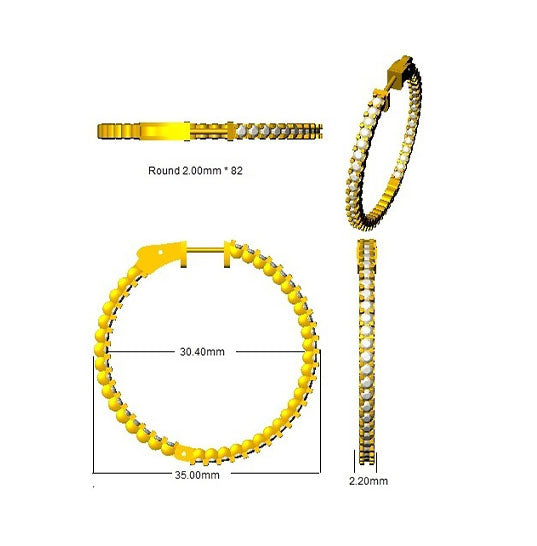 SE5552 — Earrings - 9k Yellow Gold detail
