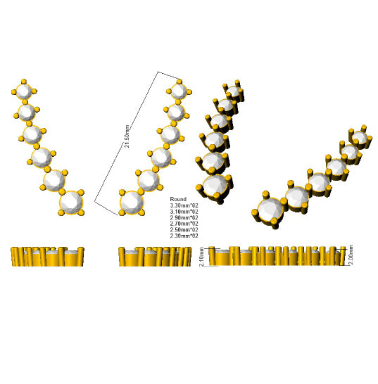 SE5560 — Earrings - 9k Yellow Gold detail