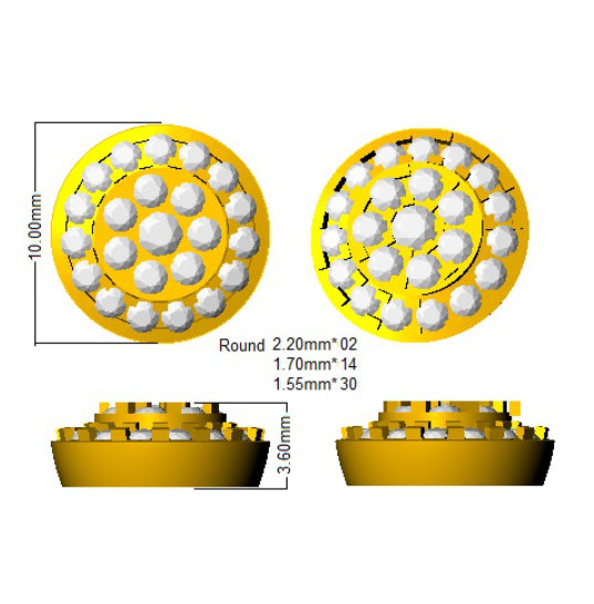 SE5577 — Earrings - 9k Yellow Gold detail