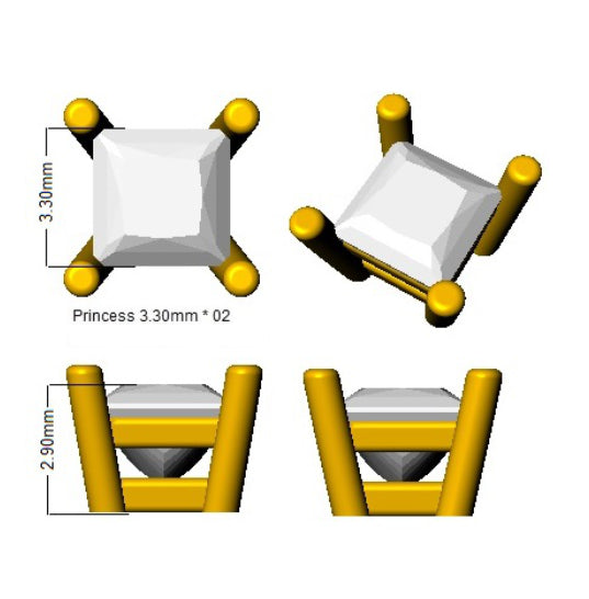 SE5613 — Earrings - 9k Yellow Gold detail