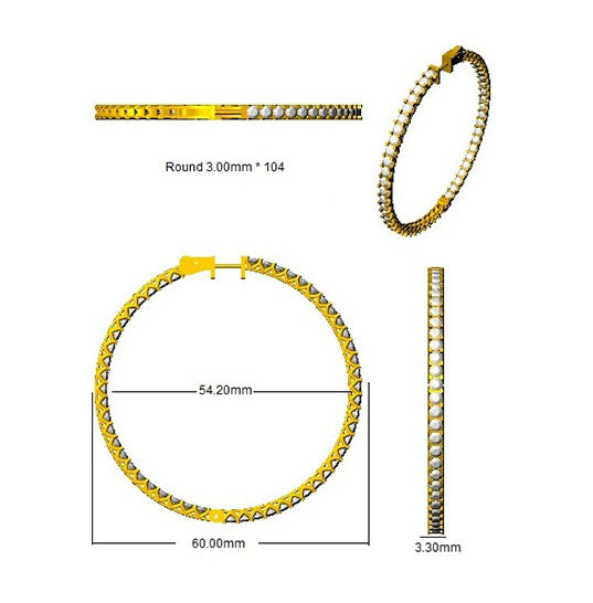 SE5623 — Earrings - 9k Yellow Gold detail