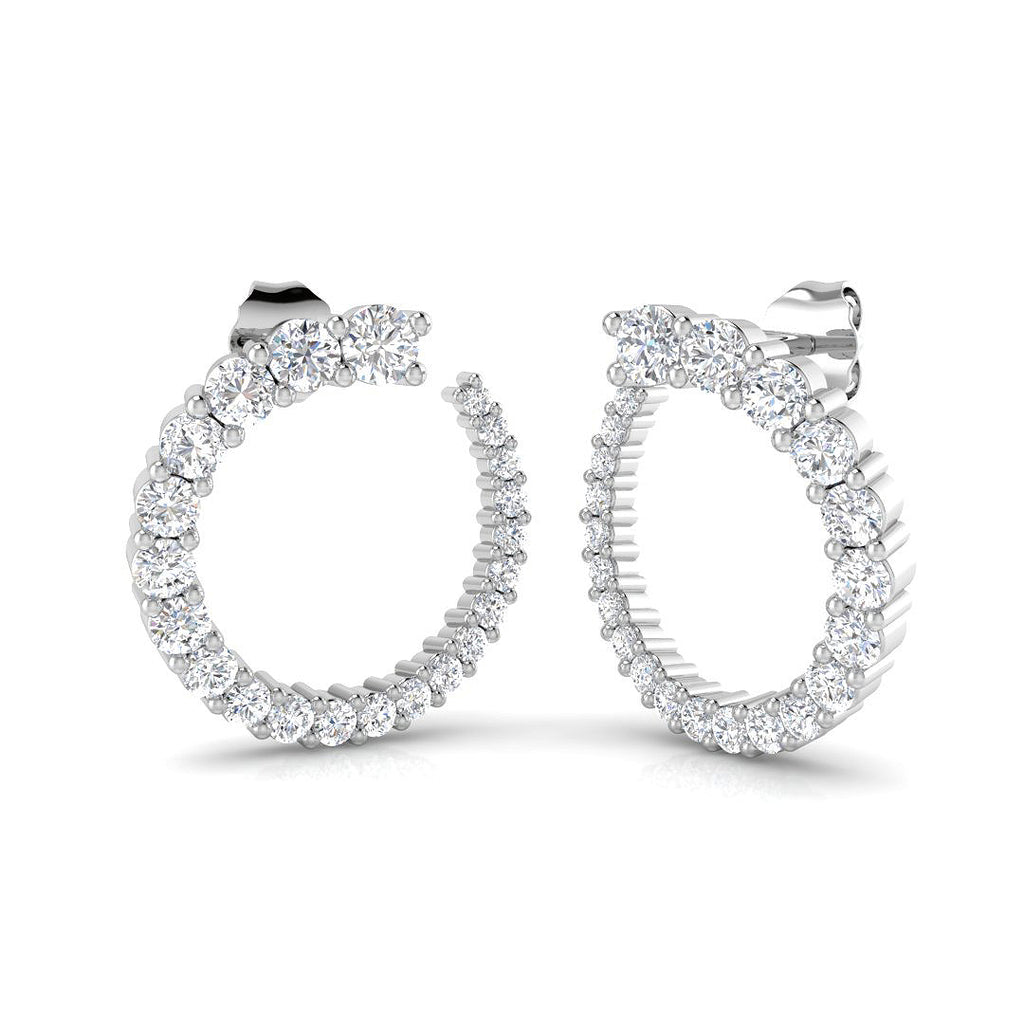 SE5689 — Earrings - 9k White Gold