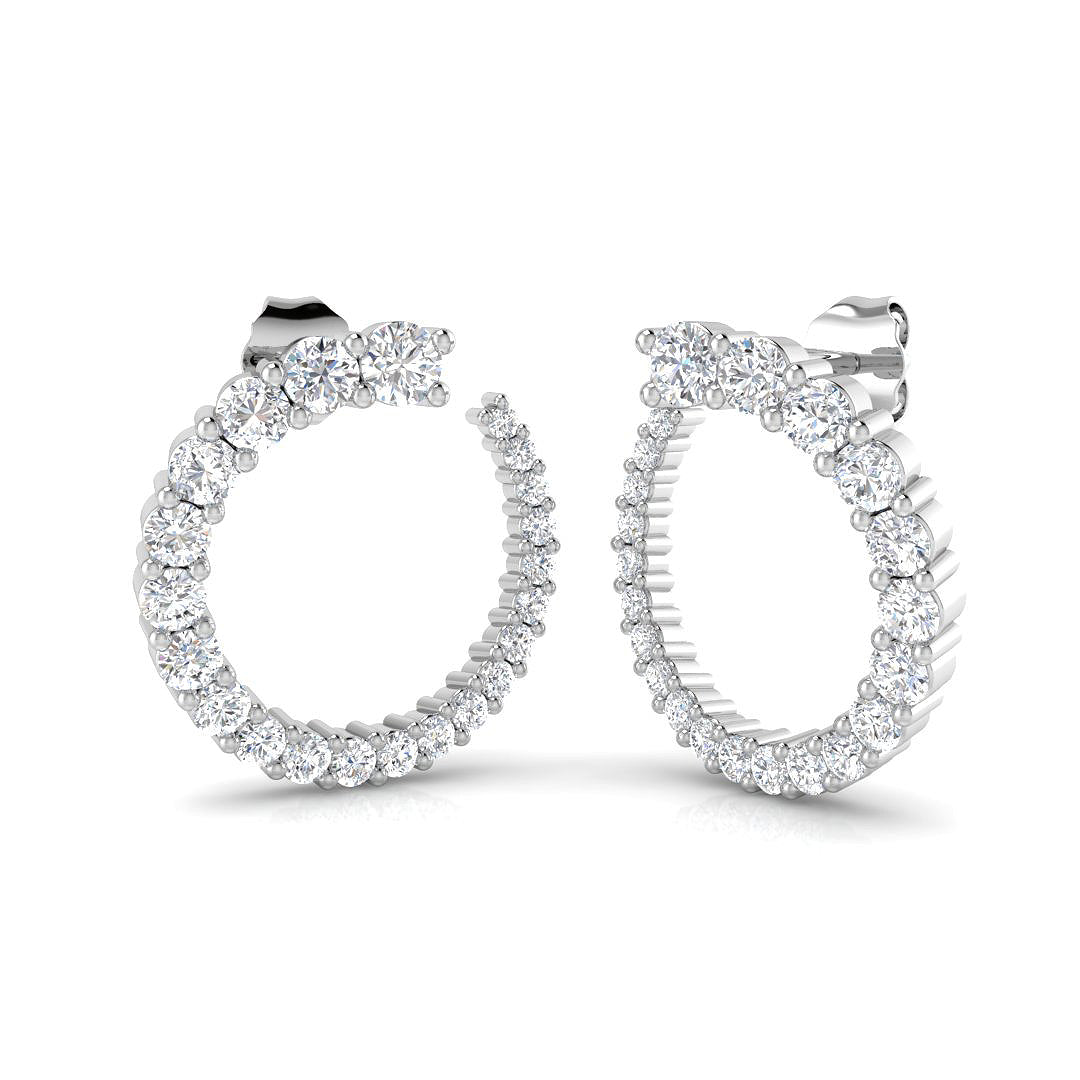 SE5689 — Earrings - 9k White Gold