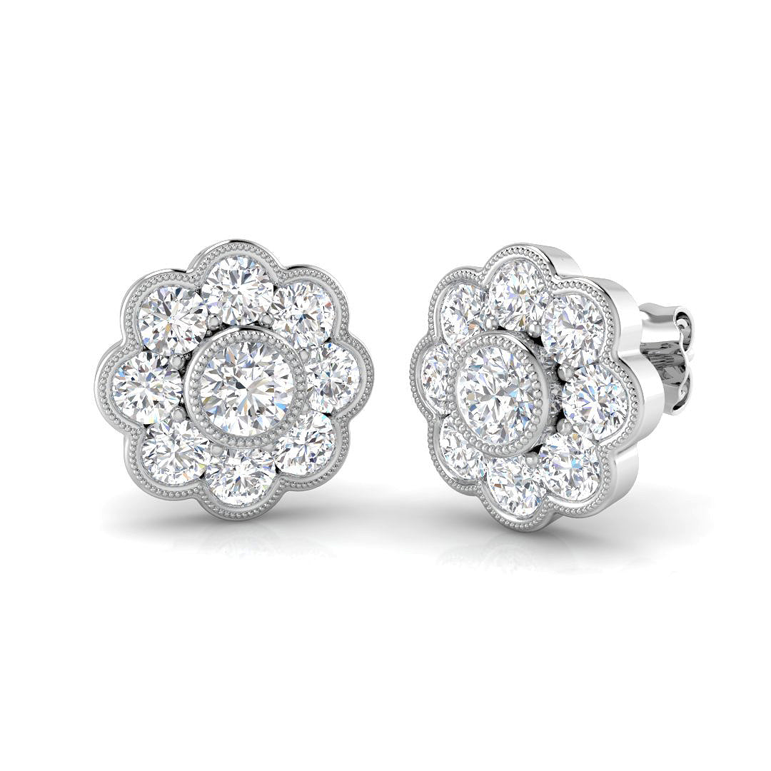 SE5695 — Earrings - 9k White Gold