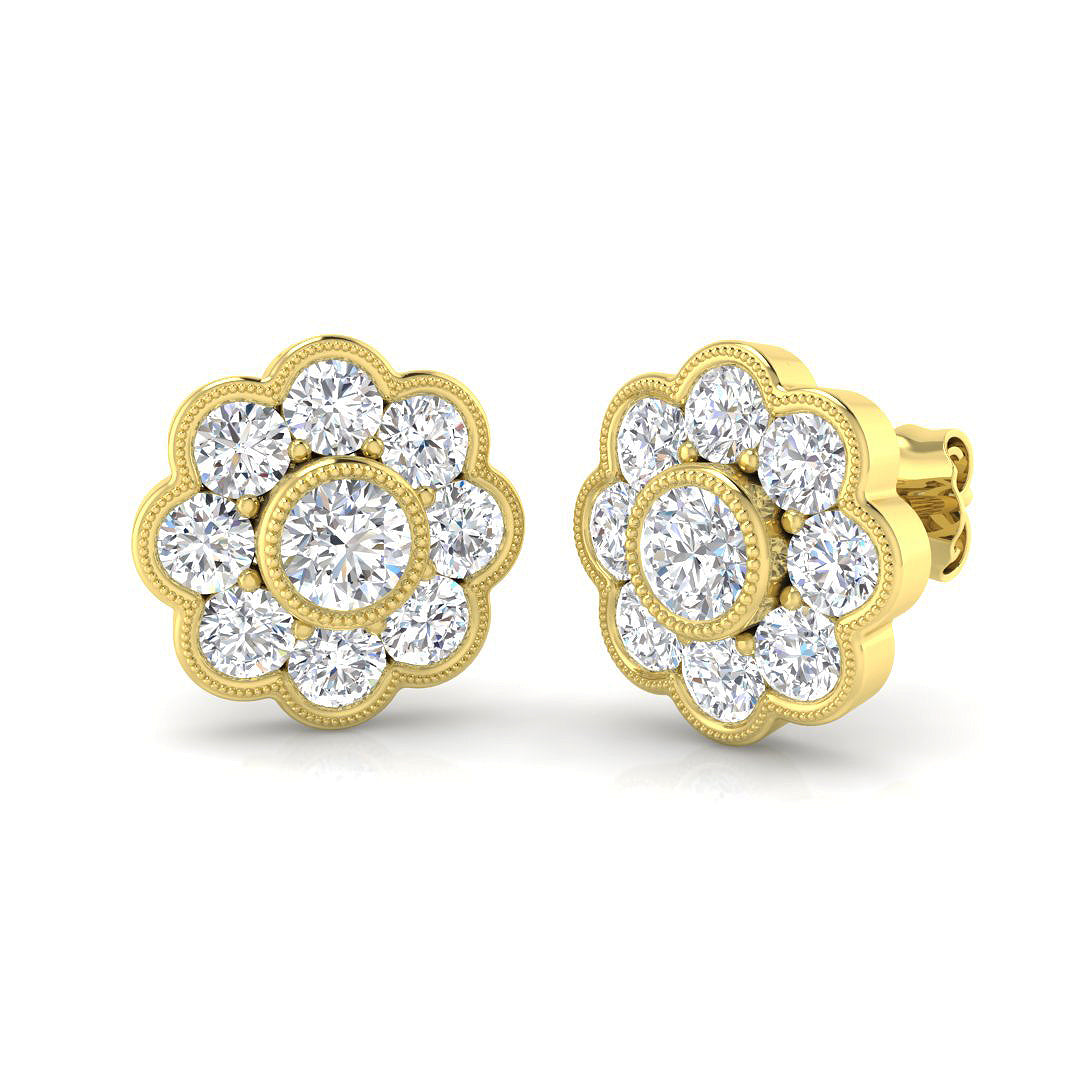 SE5695 — Earrings - 9k Yellow Gold