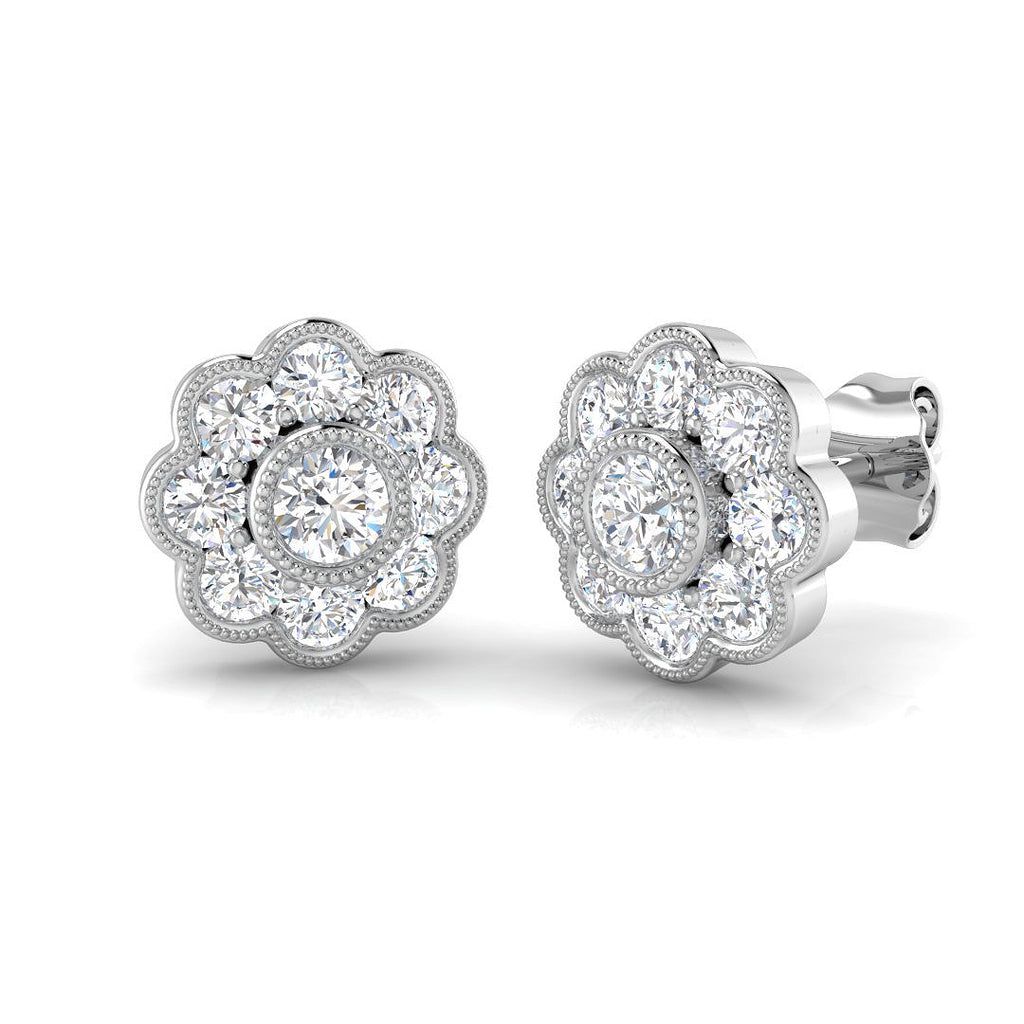 SE5696 — Earrings - 9k White Gold