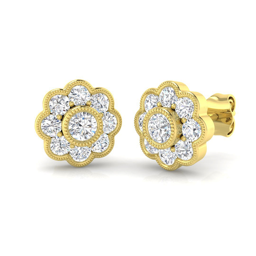 SE5696 — Earrings - 9k Yellow Gold