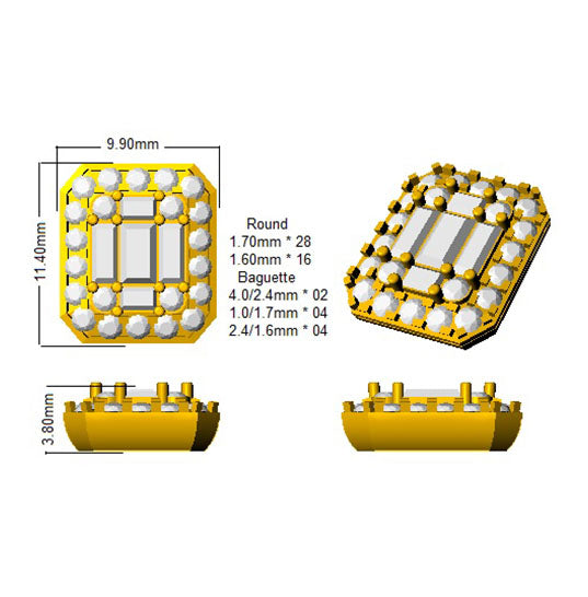 SE5701 — Earrings - 9k Yellow Gold detail