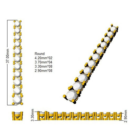 SE5710 — Earrings - 9k Yellow Gold detail