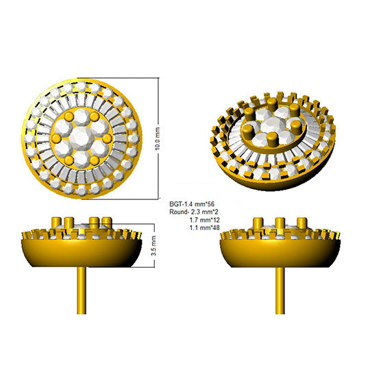 SE5756 — Earrings - 9k Yellow Gold detail