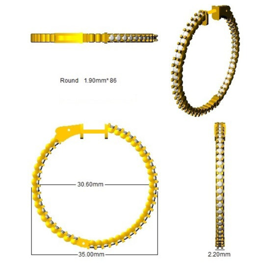 SE5760 — Earrings - 9k Yellow Gold detail