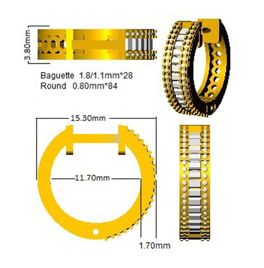 SE5765 — Earrings - 9k Yellow Gold detail