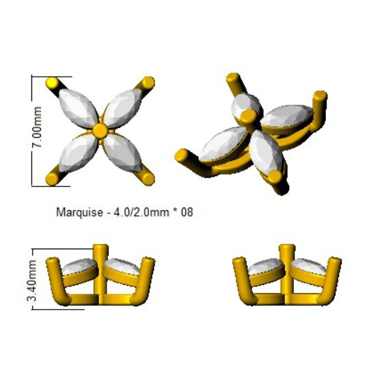 SE5820 — Earrings - 9k Yellow Gold detail
