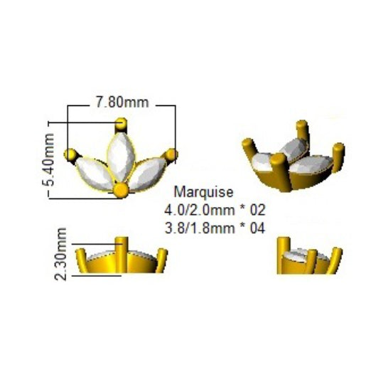 SE5823 — Earrings - 9 KT Yellow Gold detail
