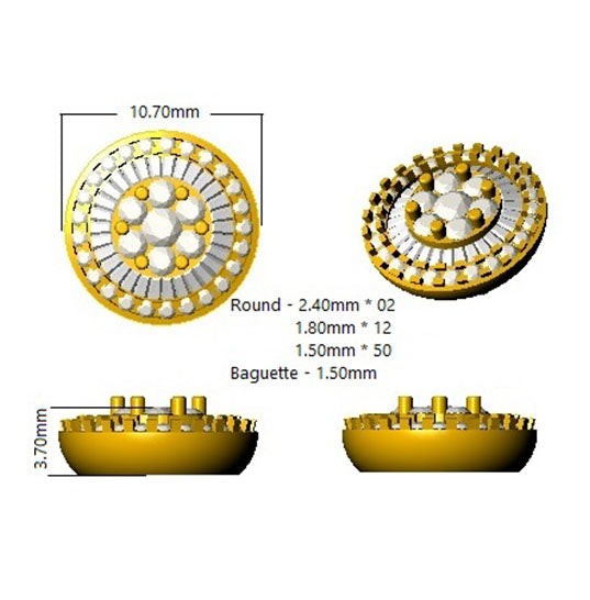 SE5825 — Earrings - 9k Yellow Gold detail