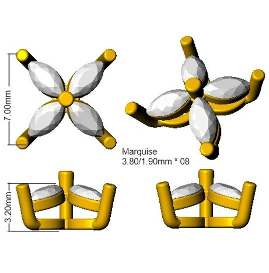 SE5827 — Earrings - 9k Yellow Gold detail