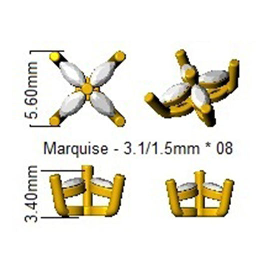 SE5833 — Earrings - 9k Yellow Gold detail