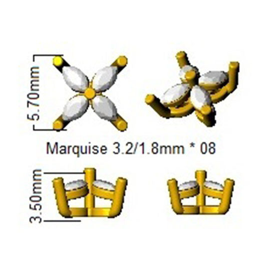 SE5834 — Earrings - 9 KT Yellow Gold detail