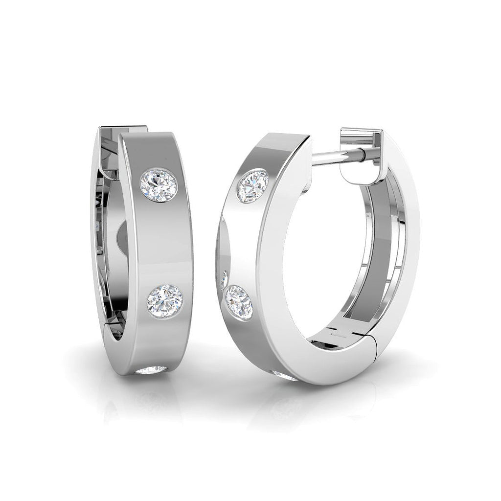 SE5889 — Earrings - 9 KT White Gold