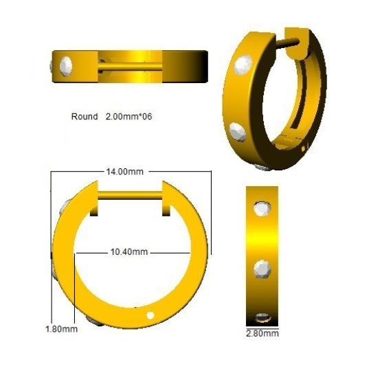 SE5889 — Earrings - 9k Yellow Gold detail