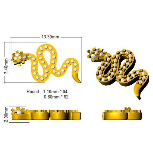 SE5892 — Earrings - 9k Yellow Gold detail