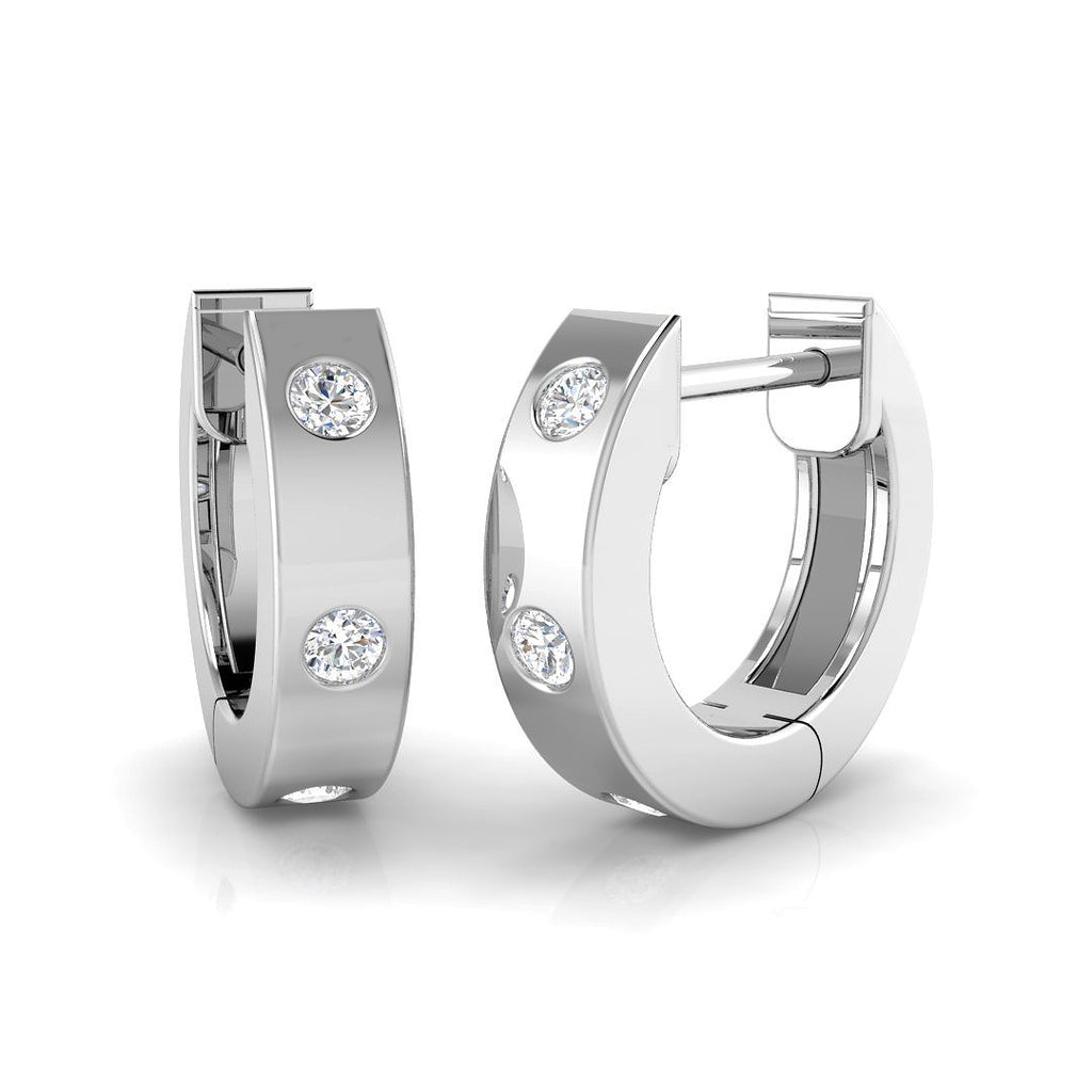 SE5895 — Earrings - 9 KT White Gold