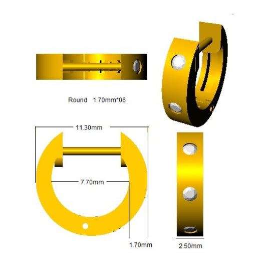 SE5895 — Earrings - 9k Yellow Gold detail