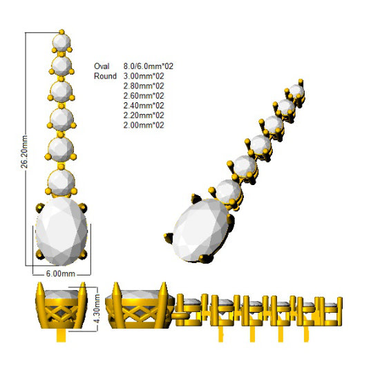 SE5906 — Earrings - 9k Yellow Gold detail